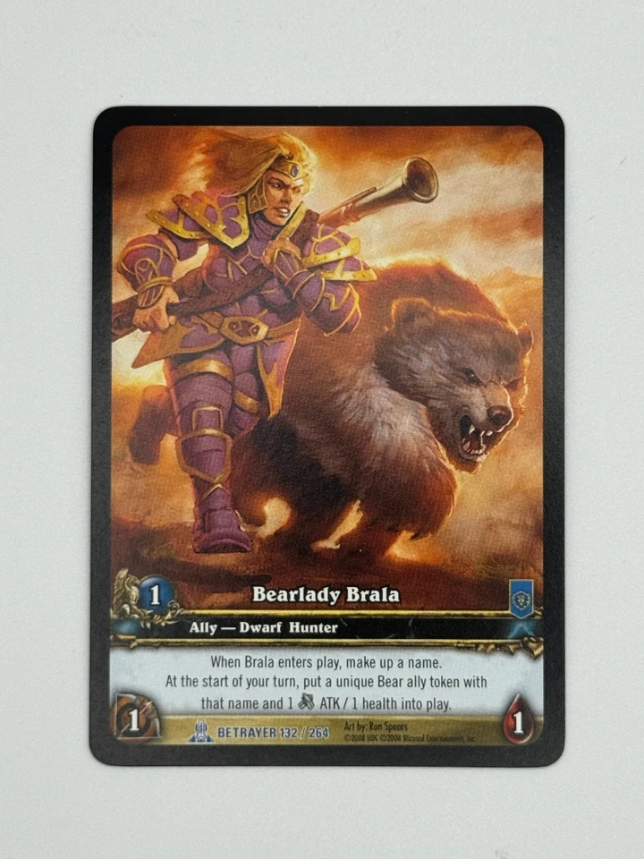 World of Warcraft TCG Betrayer 132/264 Extended Art Bearlady Brala - Image 1 of 1