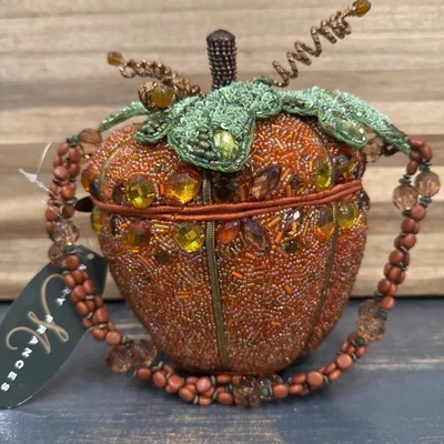 NWT!! Mary Frances Handbag ‘After Midnight’ Pumpkin Fall Harvest Halloween Purse - Image 1 of 4