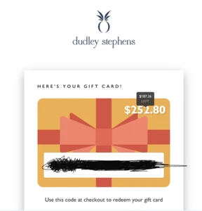 Dudley Stephens Gift Card - Picture 1 of 1