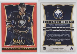 2013-14 Panini Select Black Friday Red Prizm /35 Christian Ehrhoff #115