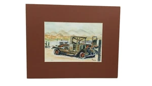 Mary Miller 2006 RUST IN PEACE Matted Watercolor Ltd Print Gwynne Cordova O5 - Picture 1 of 10