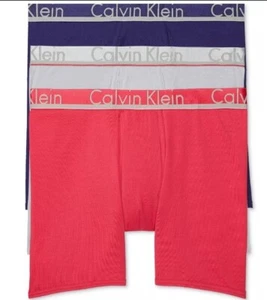 Calvin Klein Boxer Brief Underwear Size M Comfort Microfiber Mens 3 Pack Gift - Picture 1 of 2
