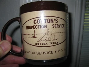 Ölfeld Werbetasse ( Cotton's Inspection Service Odessa, Texas) - Bild 1 von 4