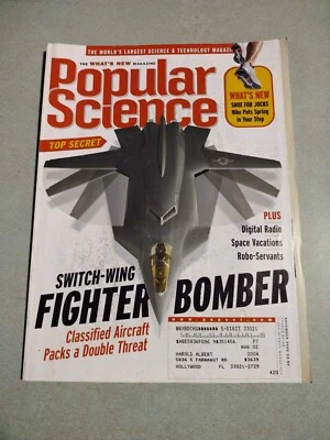 Popular Science Magazine November 2000 Switch Wing Fighter Bomber - Image 1 of 4