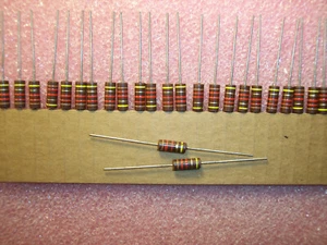 QTY (25) 1.2K Ohm 1W 5% MIL-SPEC CARBON COMPOSITE RESISTORS JANRCR32G122JS TRW - Picture 1 of 2