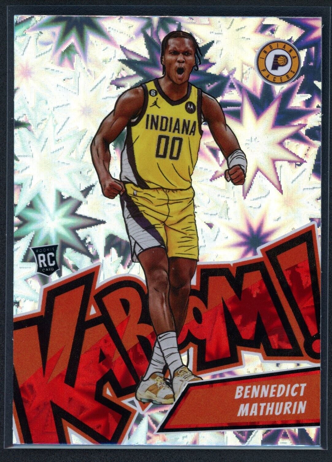 2022 CROWN ROYALE BENNEDICT MATHURIN ROOKIE KABOOM SSP RC #25 PACERS