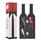 5 Pcs Deluxe Wine Accessory Gift Set - Wine Bottle Corkscrew Opener,Stopper
