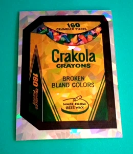 2014 Wacky Packages Chrome Serie 1 "CRAKOLA" #80 Atomrefraktor Karte - Bild 1 von 1
