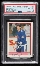 1989-90 O-Pee-Chee Album Stickers David Volek Joe Sakic Dave PSA 8 Rookie RC HOF