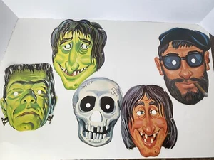 VTG 1963 Universal Pictures Frankenstein Monsters Scare Mask Punch-Out Die Cut - Picture 1 of 10