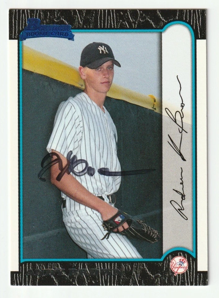 Andy Brown Signed 1999 Bowman Card #130 Auto New York Yankees RC Autograph COA - Image 1 of 1