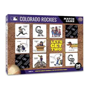 Juego de partido de memoria con licencia de los Rockies de Colorado de la MLB - Imagen 1 de 6