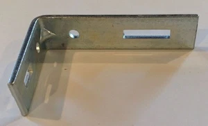 Angle Iron Bracket Zinc 2 x 3 1/2 hole & slot Hardware for shelves cabinets - Picture 1 of 11