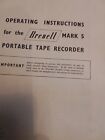 Operating Instructions And Schematic For Brenell Mk5 Tape Recorder