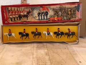 6 MONTIERTE BLEI ENGLISCHE REITER MIT ALTER BOX - Bild 1 von 5