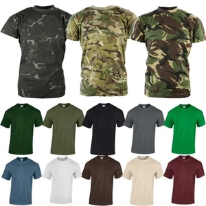 KIDS ARMY T-SHIRT 3-13 YRS BOYS GIRLS SOLDIER COSTUME FANCY DRESS CAMO CADET TOP - Picture 1 of 10