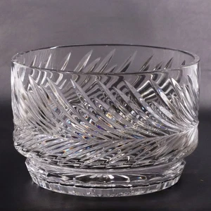 Reflections Crystal Clear Industries of Poland Crystal Fruit Bowl 8" Blown Glass - Picture 1 of 7