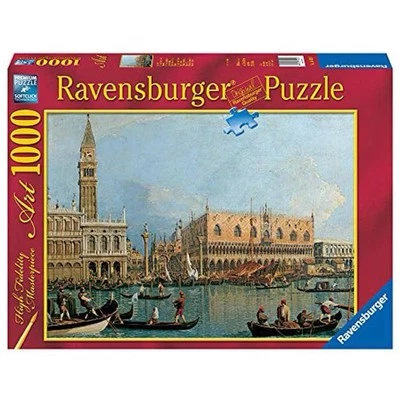 RAVENSBURGER PUZZLE 1000 - CANALETTO - PALAZZO DUCALE E PIAZZA SAN MARCO - 15402 - Immagine 1 di 2