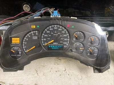 Cuadro de instrumentos Chevy GMC Silverado Sierra 2500HD 1999-2002 transmisión temperatura 153 k Foto 1 de 4