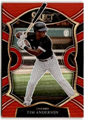 Tim Anderson 2021 Panini Select Red Prizm /199 #48 Chicago White Sox - Image 1 of 2