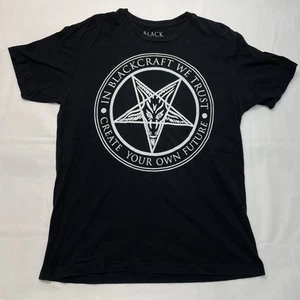 Black Craft Cult Shirt In Black We Trust 666 Goth Metal Tee Size M - Picture 1 of 8