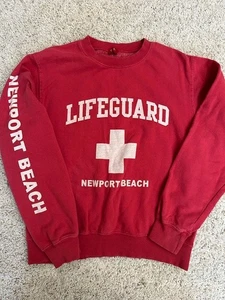 Newport Beach Lifeguard sweatshirt - adult small - Picture 1 of 4
