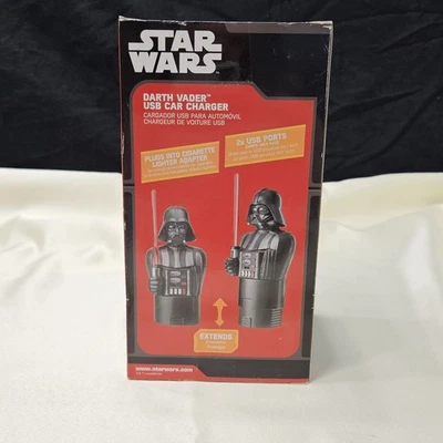 CARGADOR DE COCHE USB Thinkgeek Disney Star Wars DARTH VADER Nuevo Caja Sin Abrir Foto 1 de 4
