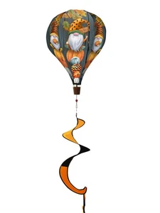 Briarwood Lane Fall Gnomes Deluxe Hot Air Balloon Spinner - Picture 1 of 2
