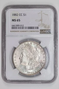 1882-CC MORGAN DOLLAR NGC MS65 - Picture 1 of 2