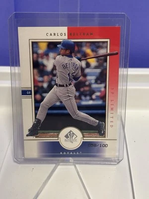 2000 SP Authentic #28 Carlos Beltran Limited #058/100 ‘288’ - Image 1 of 2