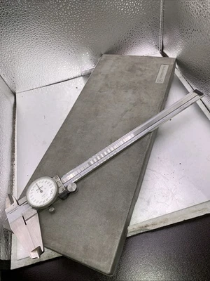 MITUTOYO No. 505-627  8” Dial Caliper .001” With Case - Image 1 of 4