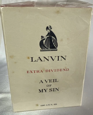 Запечатанный Lanvin вуаль моего греха Aprege дополнительный дивиденд 2,75 жидкой унции духи новый - Изображение 1 из 4