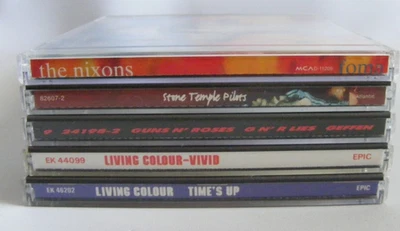 Hard Rock Alternative Rock Pop Lot Of  5 CD Guns And Roses Living Colour Nixon's - Imagem 1 de 4