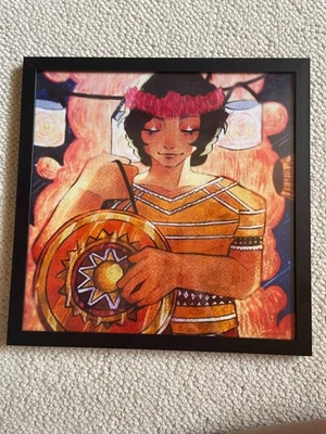 original framed painting prints using acrylic, digital  and other mixed medias Foto 1 de 2