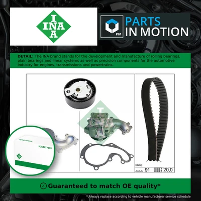 Timing Belt & Water Pump Kit fits FORD MONDEO Mk4 TDCi 1.8D 07 to 14 Set INA New - Image 1 of 4