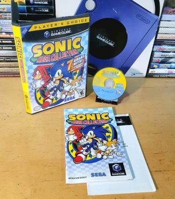 MINT Sonic Mega Collection Nintendo GameCube Players Choice Game Complete CIB  - Image 1 of 4
