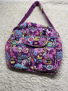 Vera Bradley Quilted Messenger Style Diaper Bag w/ Matching wallet mini purse - Picture 1 of 14