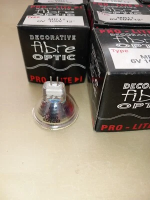 6v 10w MR11 Halogen Fibre Optic Christmas tree Lamp - Image 1 of 3