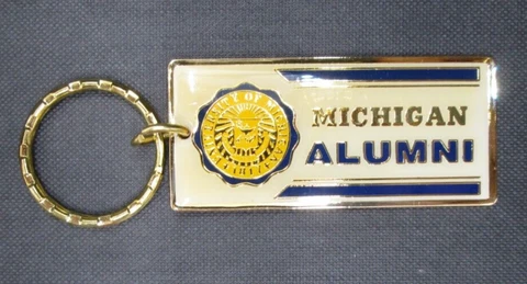 Michigan University Alumni Key Chain / Ring Cover