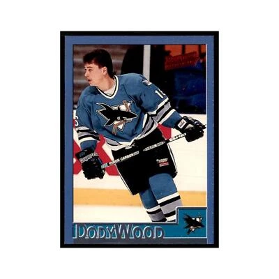 1995 Bowman Dody Wood RC San Jose Sharks #161 - Image 1 of 3