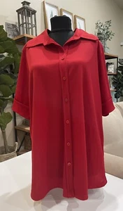 Anxiety Cafe Womens Vintage 90's Button Up Shirt Top Size 18/20 - Picture 1 of 8
