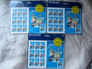 3 That's All Folks Porky Pig USA First Class Stamp Sheet 30 USPS NEW Cartoon - Picture 1 of 4