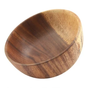 US (16*7cm)Solid Wooden Bowl For Salad Soup Rice Hand Made Wooden Bowl US - Picture 1 of 11