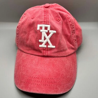 Gorra Barefoot Texas con correa roja ajustable bordada correa de cuero para hombre Foto 1 de 4