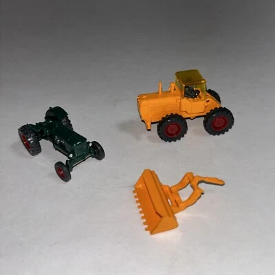 Two (2) Vintage Wiking Tractor  Parts Or Repair  - Wiking  GERMAN Green & Yellow - Image 1 of 4