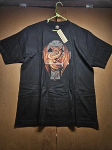 Rock Eagle T-Shirt Medieval Dragon Cross Sword XXL NWT - Picture 1 of 8