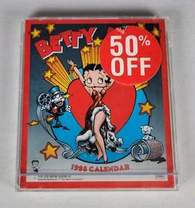 Vintage 1998 Betty Boop 12 Month Calendar 1997 King Features Syndicate New Seale - Picture 1 of 6
