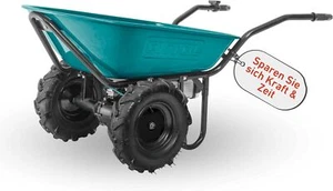 Extol Industrial Akku Schubkarre, 100L Mulde, 260kg Traglast, 500W I 40V Li-ion - Bild 1 von 9