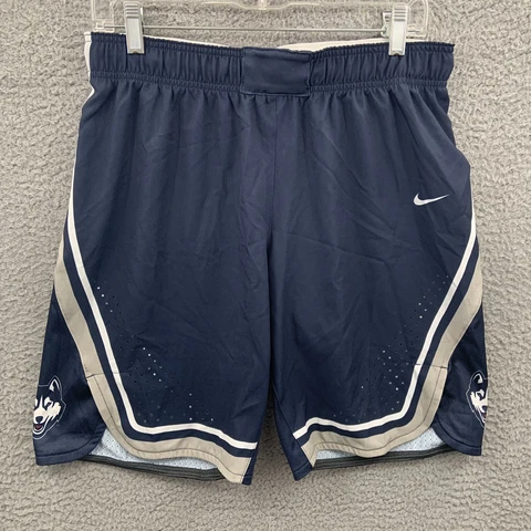 UConn Huskies Short Womens Medium Blue White Nike Hyperelite Basketball Athletic Cover