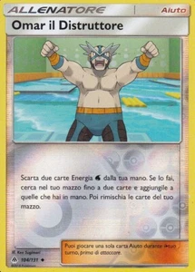 CARTA POKEMON - ALLENATORE - AIUTO - OMAR IL DISTRUTTORE - 104/131 - HOLO  - Foto 1 di 1